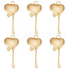 15Pcs Ion Plating(IP) 304 Stainless Steel Pendants STAS-BBC0002-11-1