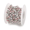 Handmade ABS Imitation Pearl & Rhinestone Round Chains CHS-L028-03P-02-3