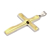 PVD Vacuum Plating 304 Stainless Steel Big Pendants STAS-Z080-13GP-2
