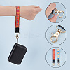 2Pcs 2 Colors Nylon Hand Wrist Lanyard for Phone Decoration Key Chain FIND-GO0001-01A-3