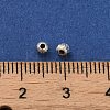 925 Sterling Silver Corrugated Round Spacer Beads X-STER-K178-02D-S-3