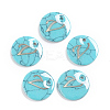 Synthetic Turquoise Charms G-L561-001V-1