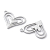 Anti-Tarnish 304 Stainless Steel Pendants STAS-R130-38P-2