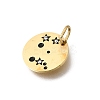Twelve Constellations 304 Stainless Steel Enamel Pendants STAS-A148-01G-05-2
