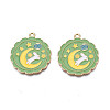 Alloy Enamel Pendants ENAM-N055-104B-2