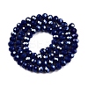 Electroplate Glass Beads Strands EGLA-A044-P6mm-A07-3