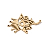 201 Stainless Steel Filigree Pendants STAS-K298-12G-2