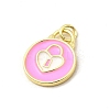 Brass Enamel Pendants KK-I378-04G-3