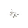 Alloy & Rhinestone & Imitation Pearl Stud Earrings for Women WG8F1A1-01-5