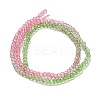 Transparent Painted Glass Beads Strands X1-DGLA-A034-T1mm-A18-5