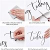 Rectangle with Word PVC Wall Stickers DIY-WH0228-186-6