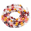 Electroplate Glass Beads Strands X-EGLA-N002-09F-2