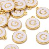 Golden Plated Alloy Charms ENAM-S118-01G-4