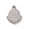 Non-Tarnish 304 Stainless Steel Pendant Cabochon Settings X-STAS-E169-10P-2