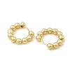 Brass Ball Beaded Hoop Earrings for Women LS-EJEW-B013-05-3