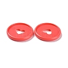 Heart Plastic Loose Leaf Ring Round Binder Discs DIY-WH0304-348B-02-2