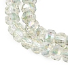 Electroplate Glass Beads Strands GLAA-Q105-03-03-3