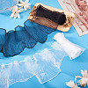 2Pcs 2 Color Nylon Pleated Lace Trim OCOR-TA0002-75-6