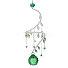Glass Teardrop Hanging Suncatchers HJEW-TA00413-01-1