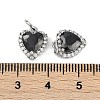 Brass Micro Pave Cubic Zirconia Charms KK-U043-14P-3