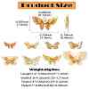 16Pcs 8 Styles Brass Pendants KK-CJ0002-58-8