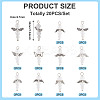 Glass & Alloy Pearl Pendants HJEW-TAC0058-4