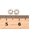 Brass Micro Pave Clear Cubic Zirconia Beads KK-K300-02A-P-2