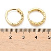 Heart Brass Hoop Earrings EJEW-Z102-07G-5