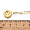 304 Stainless Steel Flat Round Coin Pendant Cable Chain Necklaces for Women LS-STAS-Z108-02G-01-5