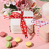 2 Rolls 2 Colors Heart Pattern Polyester Ribbon OCOR-CA0001-34-6