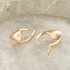 Rack Plating Brass Clear Cubic Zirconia Hoop Earrings EJEW-M090-01G-03-3