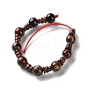 Natural Brecciated Jasper 3-Hole Guru Beads Strands G-K149-56-3