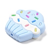 Cake Food Grade Eco-Friendly Silicone Focal Beads SIL-C004-02A-2