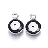 304 Stainless Steel Enamel Charms X-STAS-G122-24D-2
