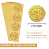 Plastic Self Adhesive Gold Foil Embossed Stickers DIY-WH0211-332-2