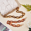 Acrylic Curb Chain Bag Strap FIND-WH0077-21-4