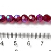 Electroplate Transparent Glass Beads Strands LS-EGLA-A035-T6mm-L02-4