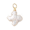 Natural Baroque Keshi Pearl Pendants PALLOY-JF04919-02-3