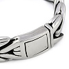 304 Stainless Steel Cuban Link Chain Bracelets for Men BJEW-B102-04AS-3