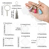DIY Acrylic Pendant Keychain with Faux Suede Tassel Making Kits DIY-CJ0002-68-2