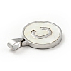 304 Stainless Steel with White Shell Pendants STAS-G268-01C-P-3
