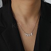 Non-Tarnish 304 Stainless Steel Pendant Necklaces NJEW-H010-01P-4