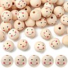 Natural Wood European Beads WOOD-YW0001-28-1
