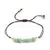Natural Green Aventurine Chips Braided Bead Bracelet BJEW-JB08019-04-1
