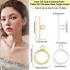 20 Sets 2 Colors 304 Stainless Steel Toggle Clasps STAS-BBC0008-06-2