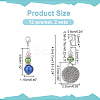 Round & Flat Round Pendant Stitch Markers HJEW-AB00302-2