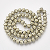 Electroplate Glass Beads Strands EGLA-T018-01-B03-2