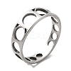 Non-Tarnish 201 Stainless Steel Finger Rings RJEW-G278-04P-1