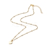 Beads Heart Pendant Necklaces NJEW-JN03621-02-2