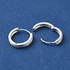 999 Fine Silver Hoop Earrings for Women EJEW-G372-01S-3